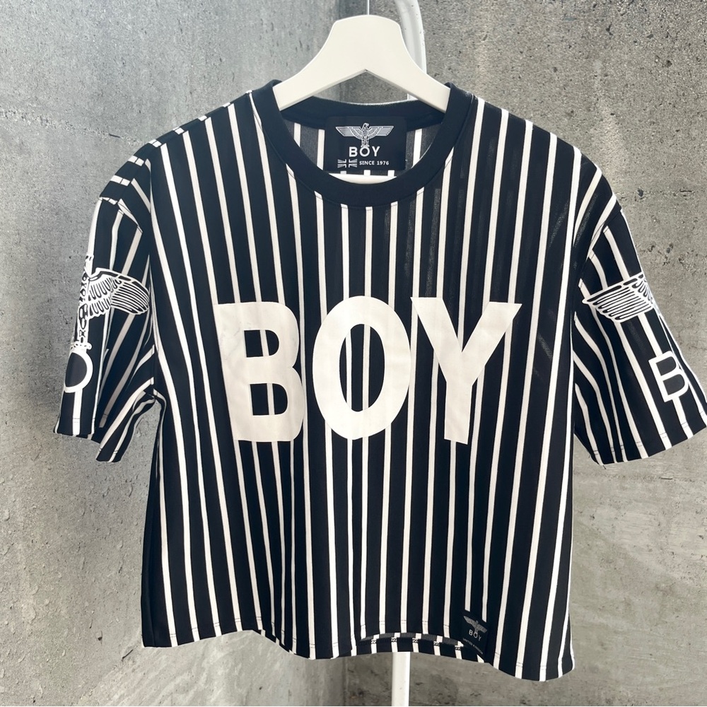Boy London Short Sleeve Cropped Top